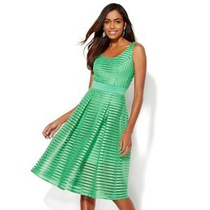 New York and Company Gorgeous Green Mesh Dress!
